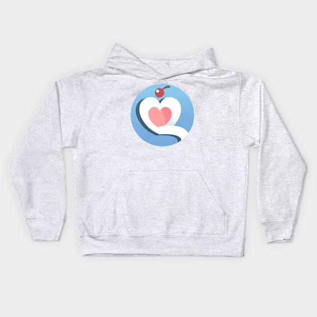 Cupcakes for the Heart Kids Hoodie by Phreephur